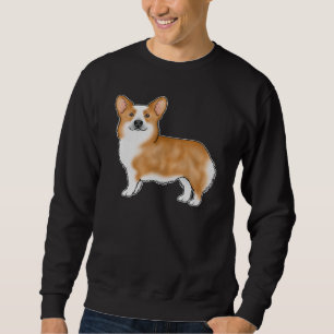 Rotes Pembroke Welsh Corgi Hund Rasse Art Design Sweatshirt