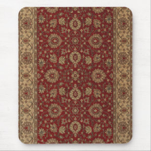 Rotes persisches Scharlachrot Arabesketapisserie Mousepad