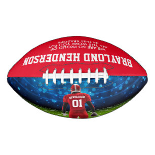 Rotes personalisiertes Fußballspieler-Football Football