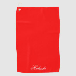 Rotes personalisiertes Golfhandtuch mit individuel