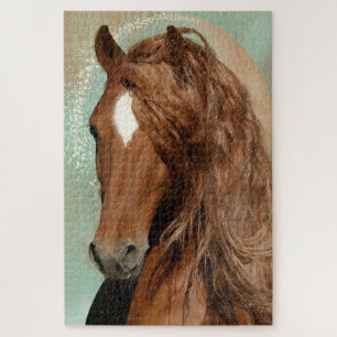 Rotes Pferd - Puzzle