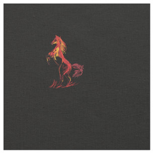 Rotes Pferd Stoff
