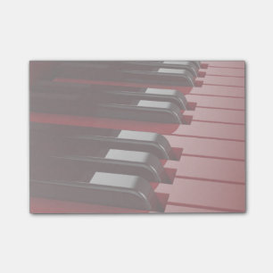 Rotes Piano Post-it Klebezettel