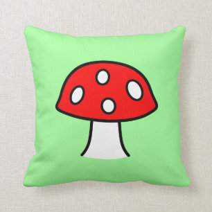 Rotes Pilz-Kissen Kissen