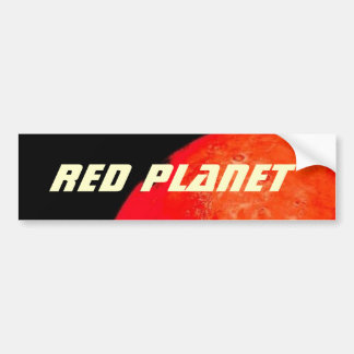 Rotes Planeten-Steigen Autoaufkleber