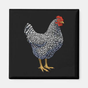 Rotes Plymouth Rock Huhn Hühnerliebhaber Magnet