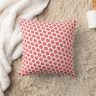 Rotes Polka-Punkt-Design Kissen