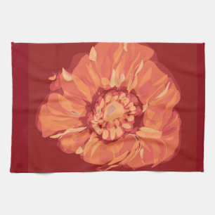 rotes poppie küchentuch