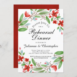 Rotes Probe Einladung