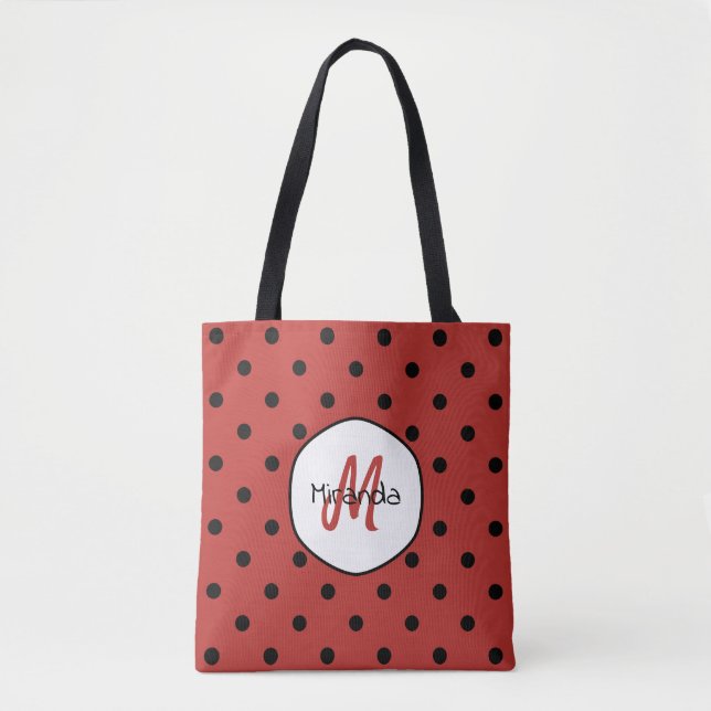 Rotes Punkte-Monogramm (Vorderseite)
