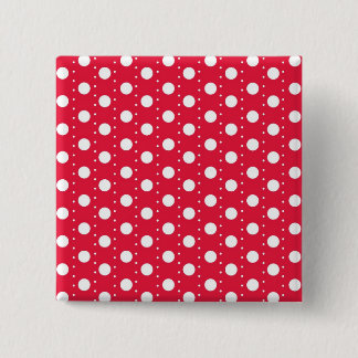 Rotes Punkte-Muster Button