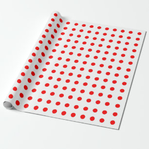 Rotes Punkte-Muster-Geschenkpapier Geschenkpapier