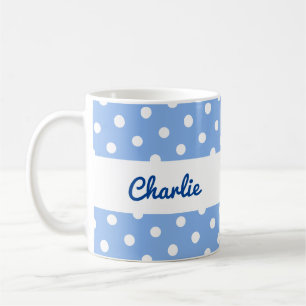 Rotes Punkte-Muster Stylisches personalisiertes Kü Kaffeetasse