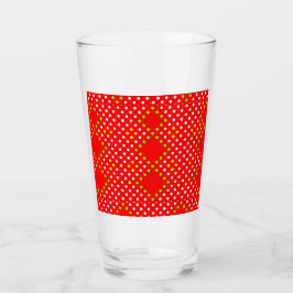 Rotes Punktglas Glas