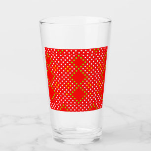 Rotes Punktglas Glas