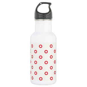 rotes Punktrodesign Trinkflasche