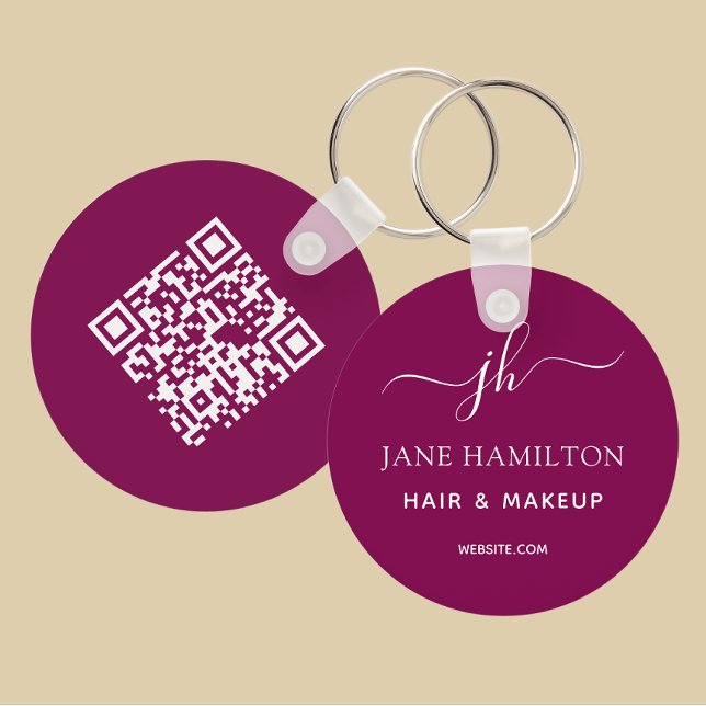 Rotes QR-Code-Werbegeschäft Schlüsselanhänger (Von Creator hochgeladen)