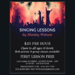 Rotes Rauchkonzert, Vokalunterricht Flyer<br><div class="desc">Rotes Rauchkonzert,  Vokalunterricht Werbung Flyer durch den Business Card Store.</div>