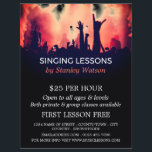 Rotes Rauchkonzert, Vokalunterricht Flyer<br><div class="desc">Rotes Rauchkonzert,  Vokalunterricht Werbung Flyer durch den Business Card Store.</div>