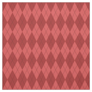 Rotes Rauten-Muster-Gewebe Stoff