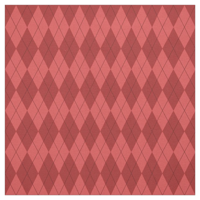 Rotes Rauten-Muster-Gewebe Stoff (Muster)