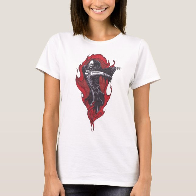 Rotes Reapings T-Shirt (Vorderseite)