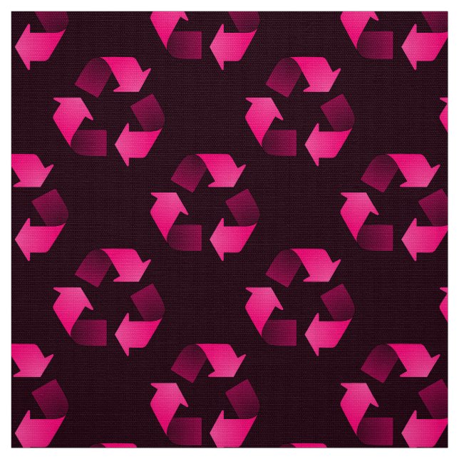 Rotes recycelndes Symbol Stoff (Muster)