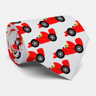 Rotes Rennwagendesign Krawatte