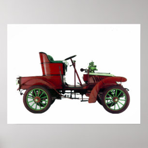 ROTES RETRO-AUTO / AUTO RESTAURATION - AUTOMOTIVE POSTER
