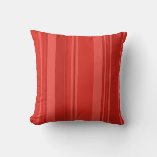 Rotes Retro Streifen Kissen