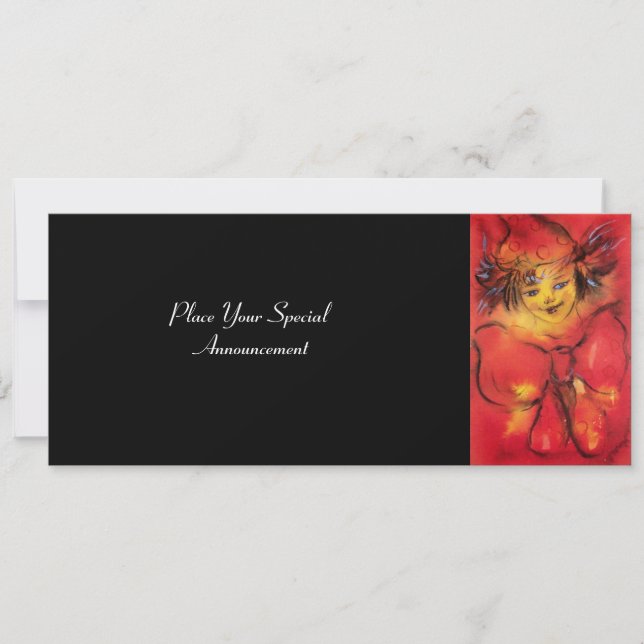 ROTES RIBBON, schwarz gelb Ankündigung (Vorderseite)