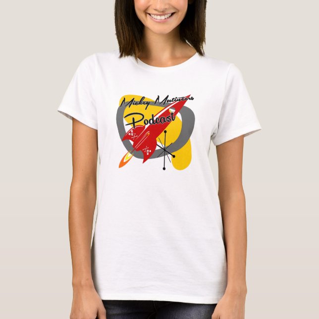 Rotes Rocket (das Alt-Farben der Frauen) T-Shirt (Vorderseite)
