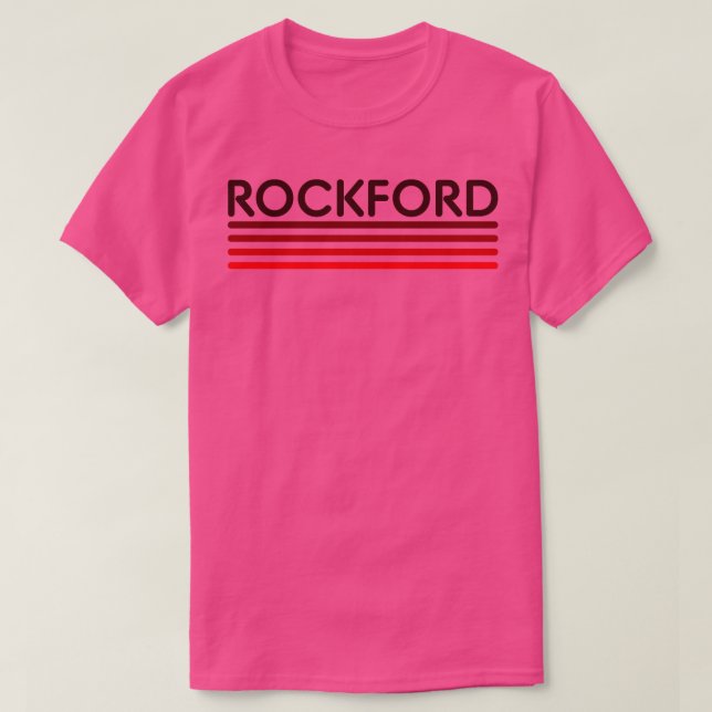 Rotes Rockford T-Shirt (Design vorne)