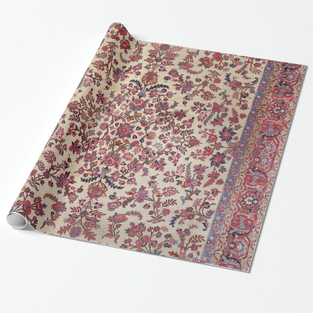 Rotes Rosa Blau Lila  Geschenkpapier (Ungerollt)