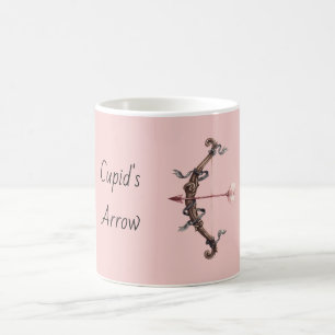 Rotes Rosa Cupidspfeil Bogen Kaffeetasse