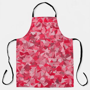 Rotes Rosa Dreieckmuster Schürze