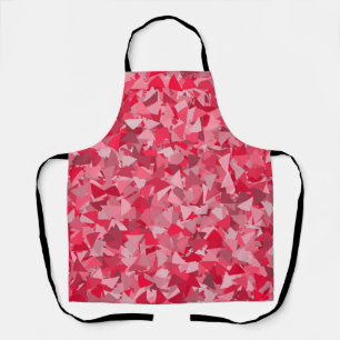 Rotes Rosa Dreieckmuster Schürze