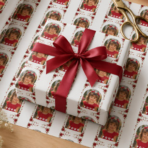 Rotes Rosen-Blumenverpackungspapier Geschenkpapier