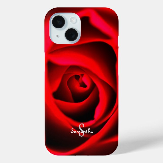 Rotes Rosen-Handyhülle Case-Mate iPhone Hülle (Rückseite)
