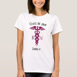 Rotes Rotes Caduceus Krankenzeichen T-Shirt