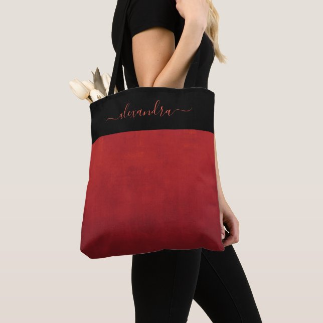 Rotes rustikales ombre personalisiert (Von Nahem)