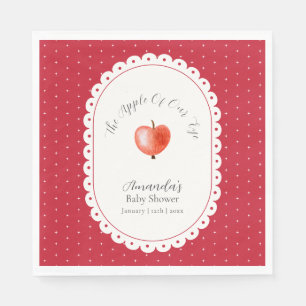 Rotes Rustikales Sprudelndes Vintage Apfel Baby Du Serviette