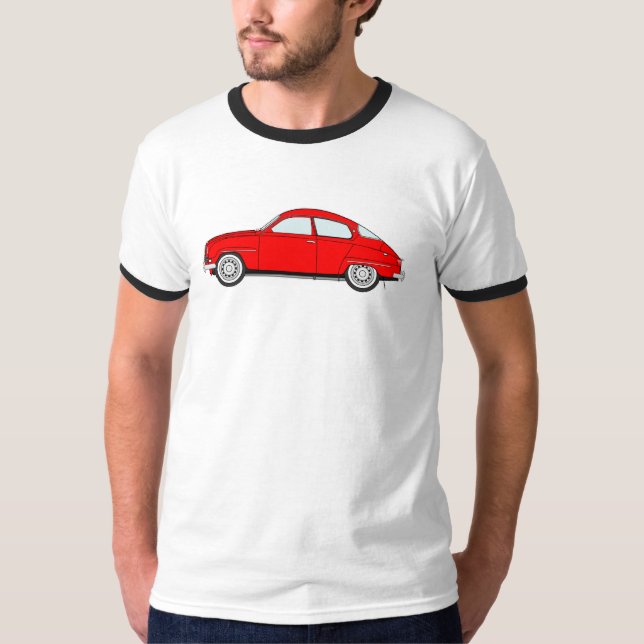 rotes saab 96 T-Shirt (Vorderseite)