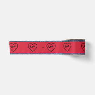 Rotes Satinband