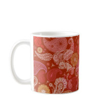 Rotes Scharlachrot Paisley