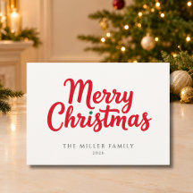 Rotes Schriftzug Frohe Weihnachten Nicht-Foto-Feie