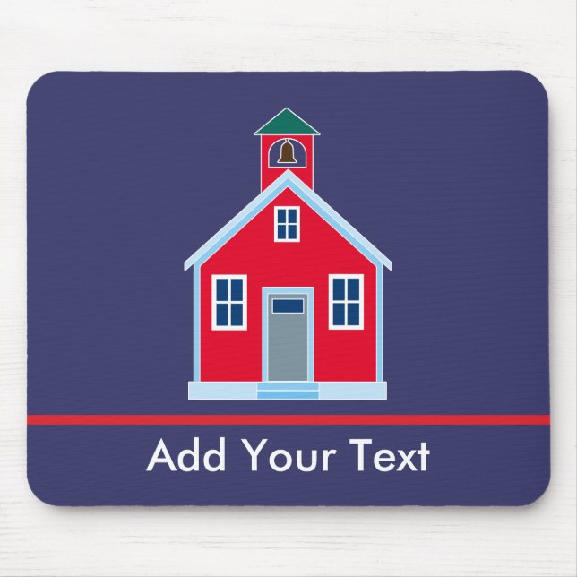 Rotes Schulhaus Mousepad (Vorne)