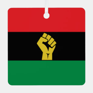 Rotes Schwarz + Grüne Ornamente