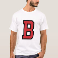 Rotes Schwarzes des Uni-Sport-| des Buchstabe-B |
