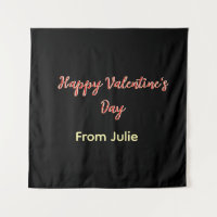 Rotes schwarzes frohes Valentinstag von Name stilv
